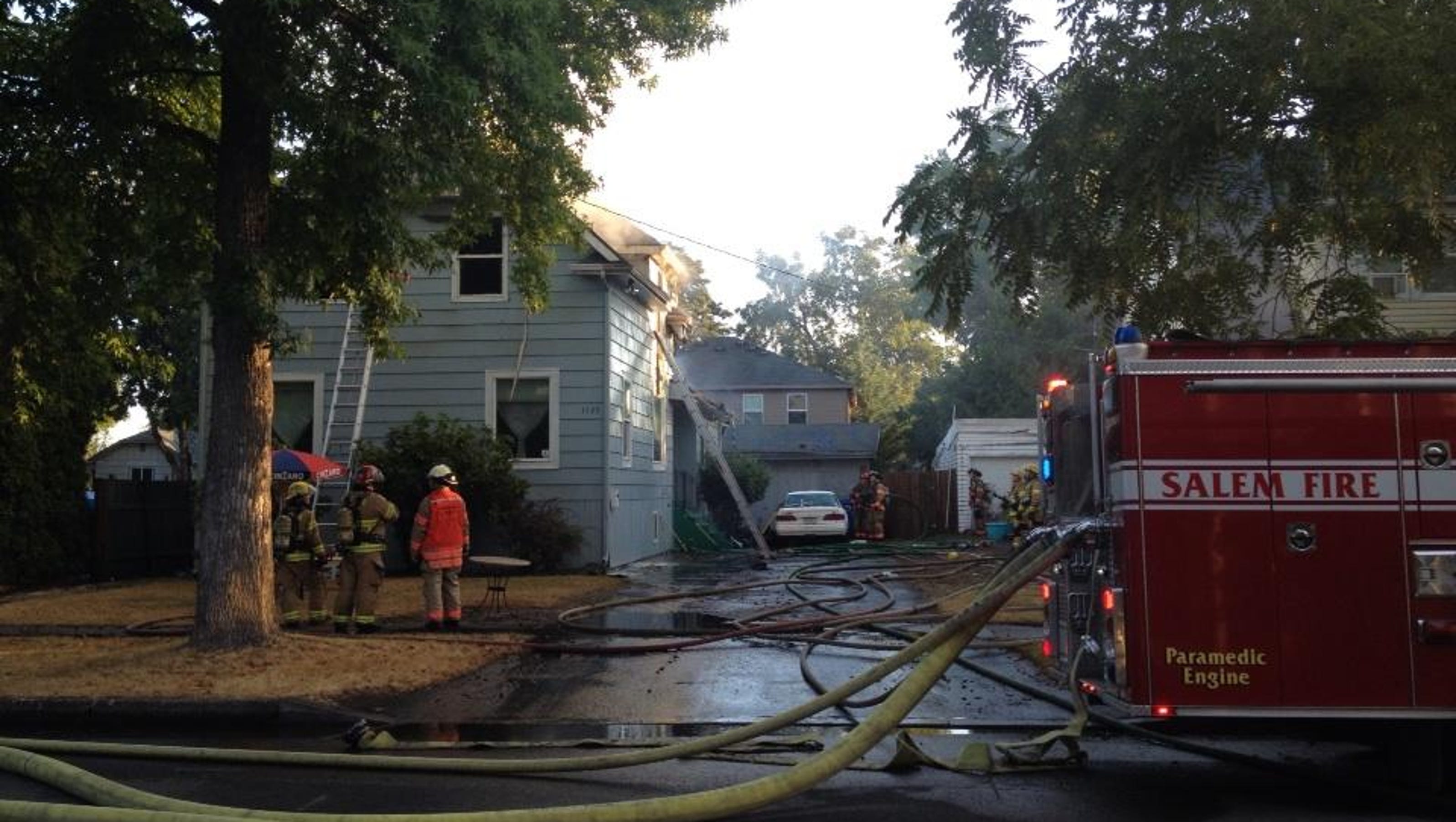 Family of 10 safe after house fire on Madison Street NE