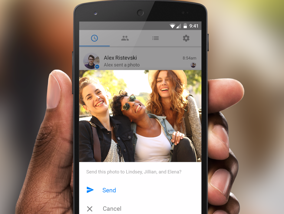 A new update to Facebook Messenger will use facial recognition to alert you to share photos with friends.
