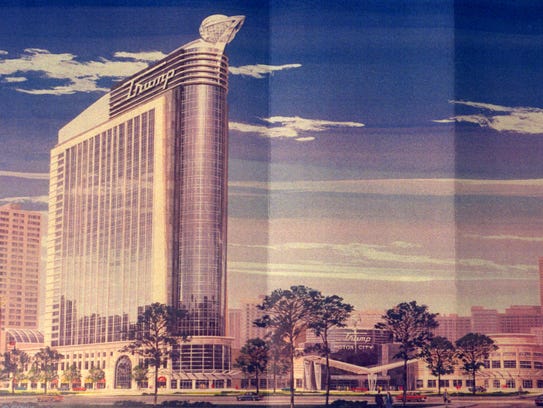 A rendering of what the Trump Casino proposed for Detroit