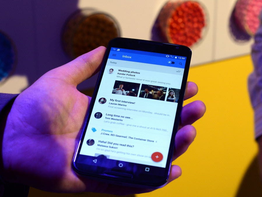 This October 29, 2014 file photo shows Google's lead designer for 