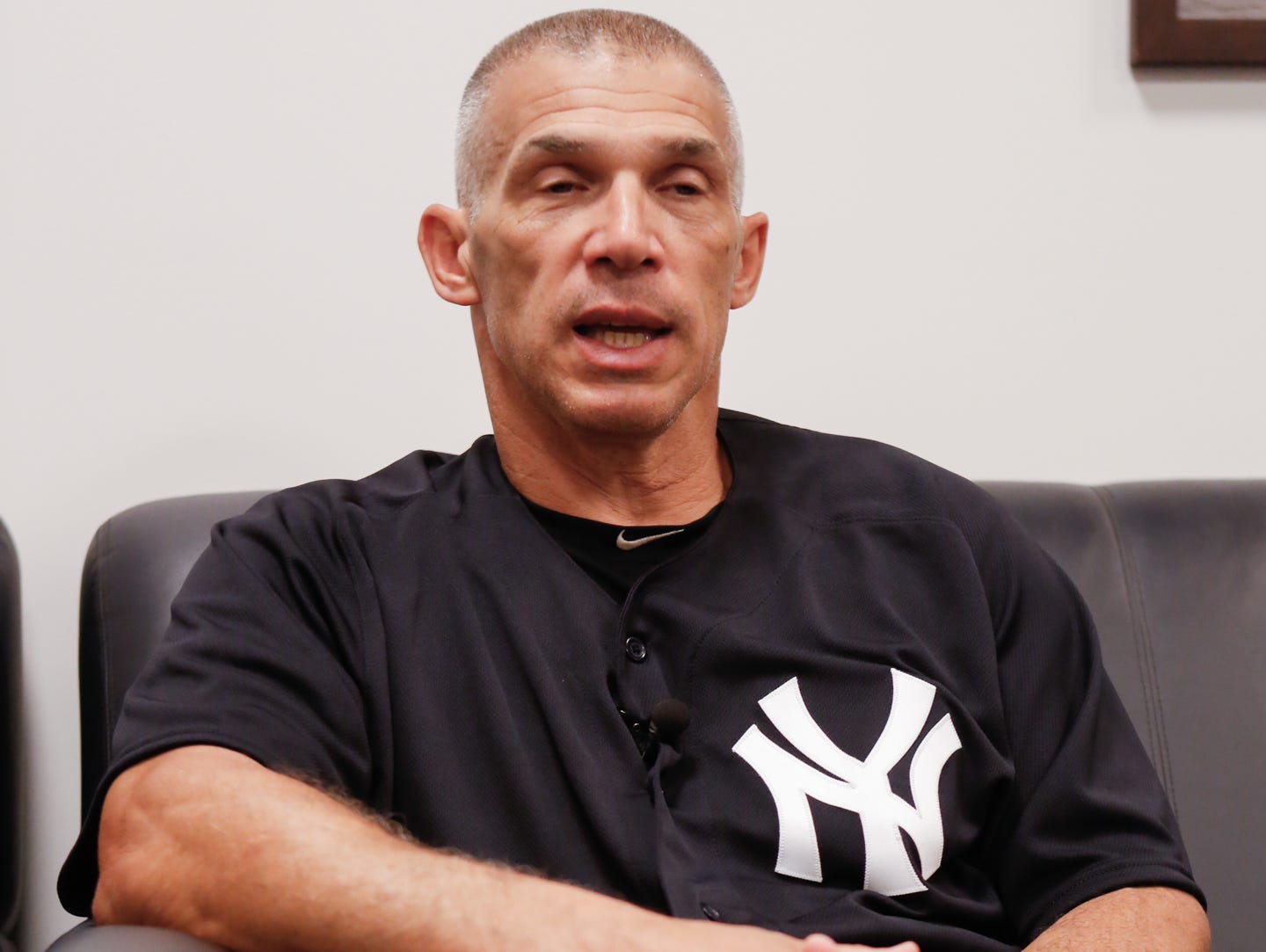 Yankee manager Joe Girardi talks about youth sports on Wednesday, July 20, 2016.