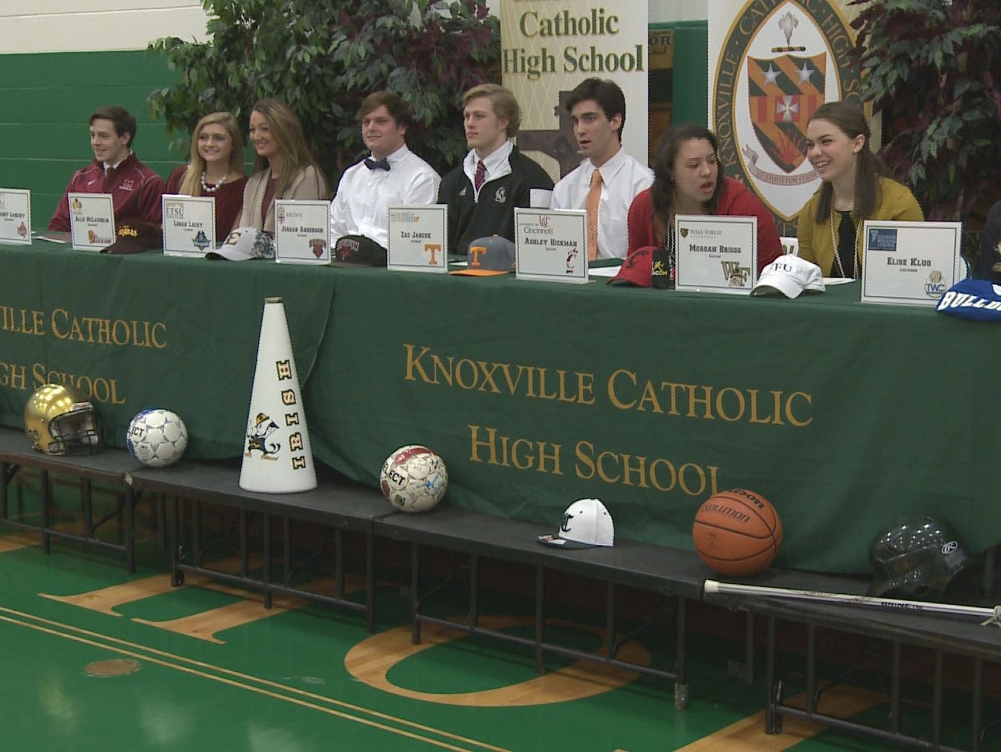 Knoxville Catholic High School's 2015 National Signing Day ceremony