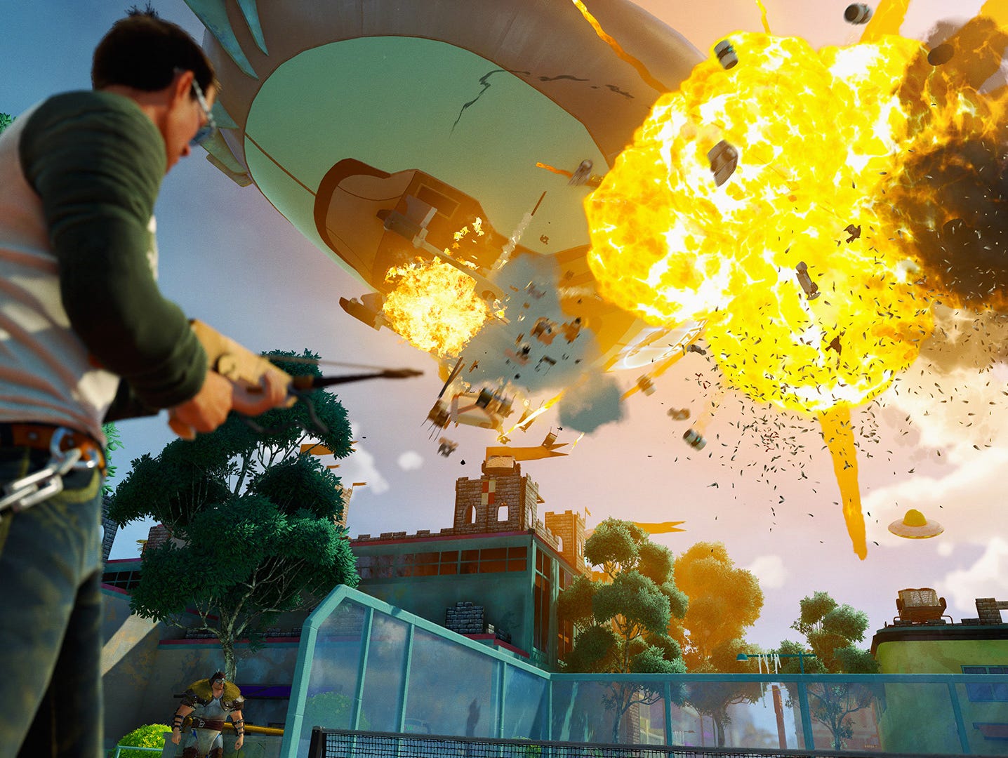 A scene from 'Sunset Overdrive.'