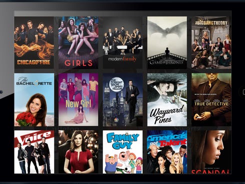 An image of Comcast's Stream net video  service on a tablet.