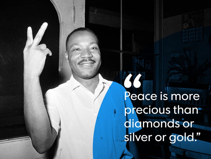 Martin Luther King Jr. quotes from Nobel Peace Prize speech