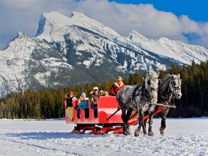 It's pretty much a guarantee to find snow on the ground