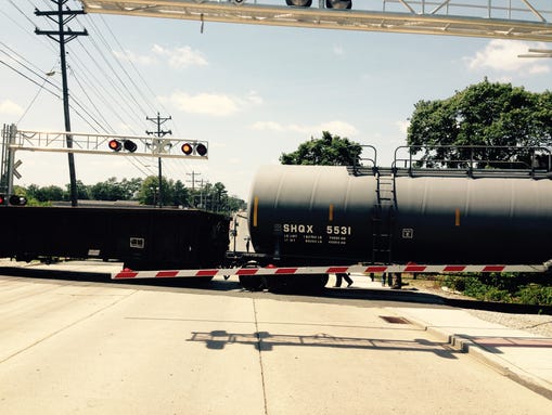 A train has derailed on Lancaster Pike on Friday afternoon.