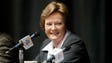 Summitt speaks during the press conference announcing