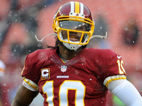 Redskins quarterback Robert Griffin III has a new head coach in Jay Gruden.