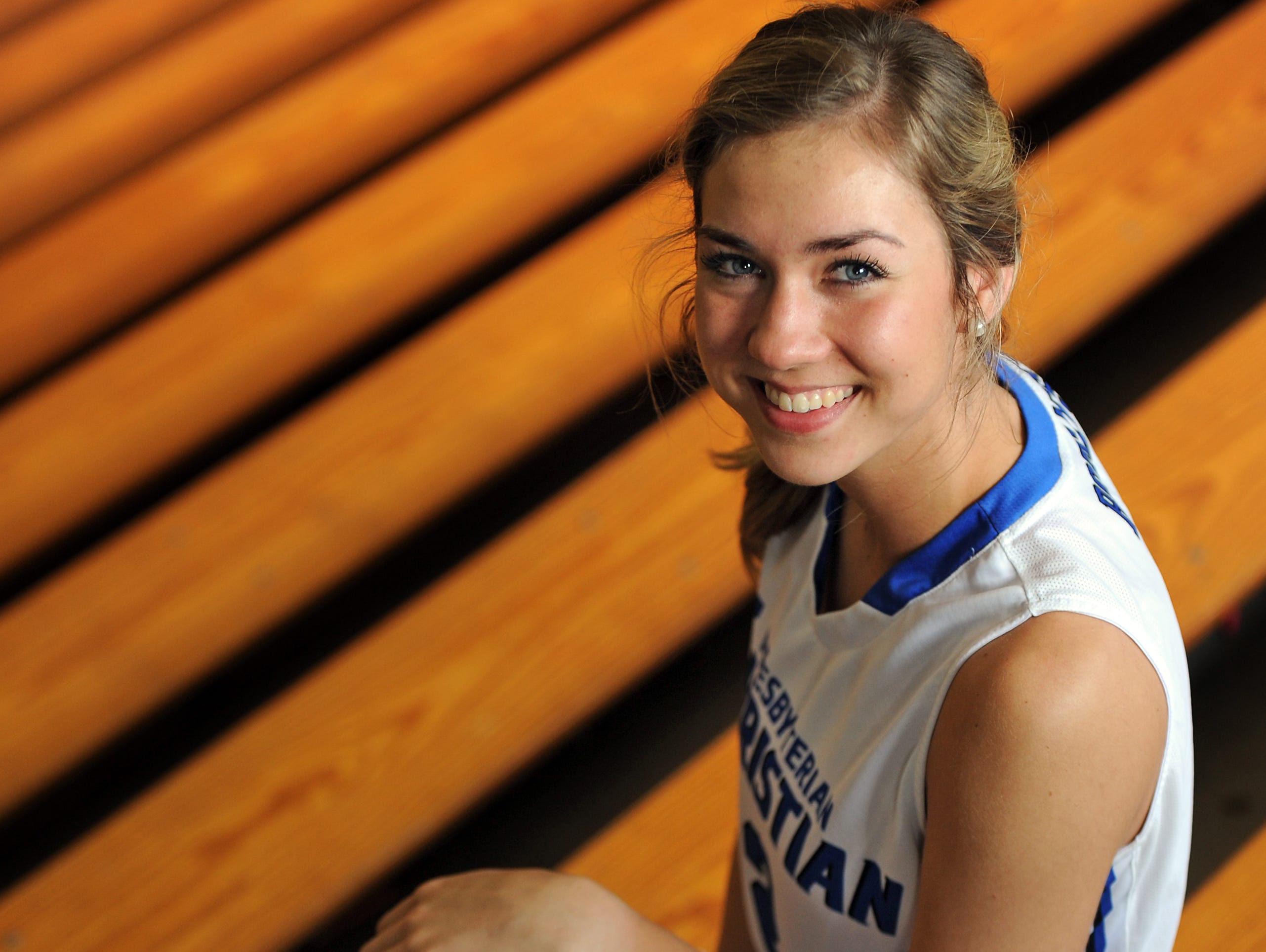 Trista Magee, 18, a senior at Presbyterian Christian School, is this year's Girl Basketball Player of the Year.