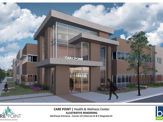 Architectural renderings of Care Point Health & Wellness