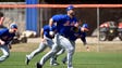 Feb. 27: Tim Tebow goes through running drills at 