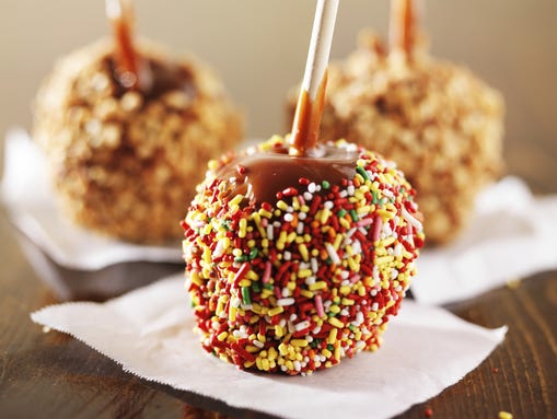 Health officials say prepackaged caramel apples are