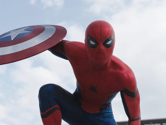 The new Spider-Man (Tom Holland) made his movie debut