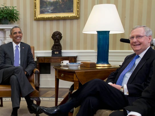 President Obama and Senate Majority Leader Mitch McConnell