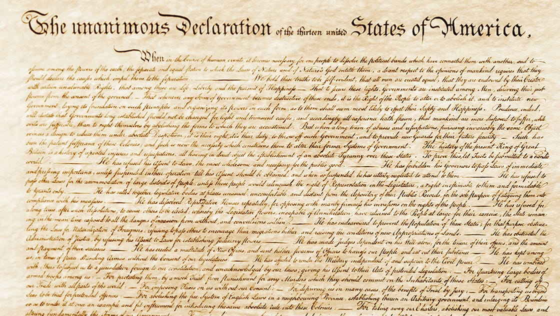 Read the Declaration of Independence