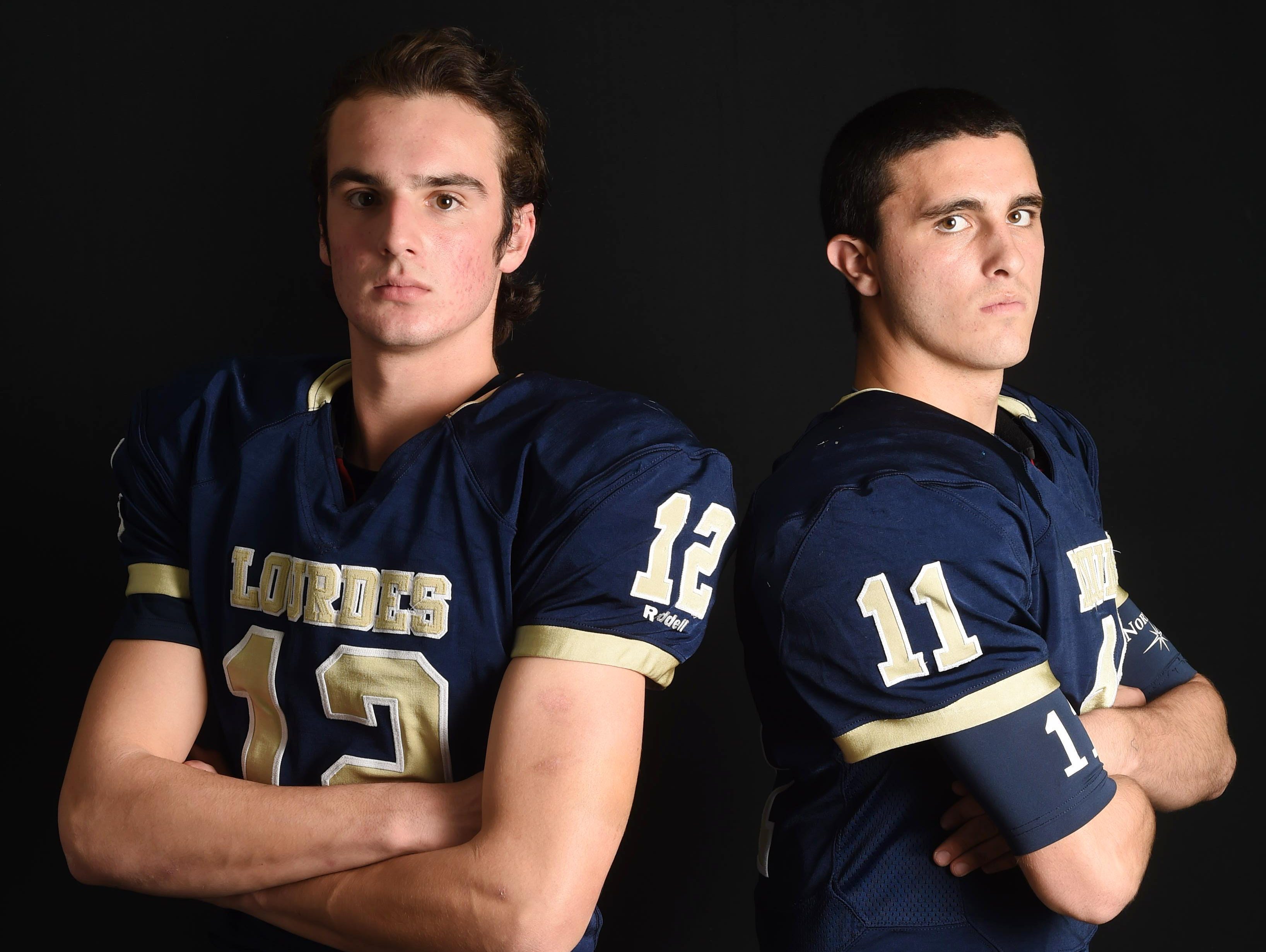 Luke Timm, left, and Dean Rotger, are the Co-Offensive Players of the Year.