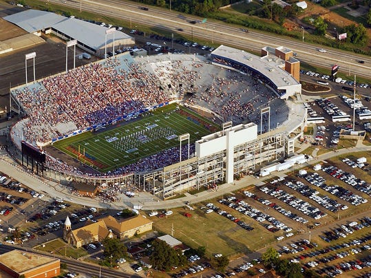 Missing: College football at Independence Stadium