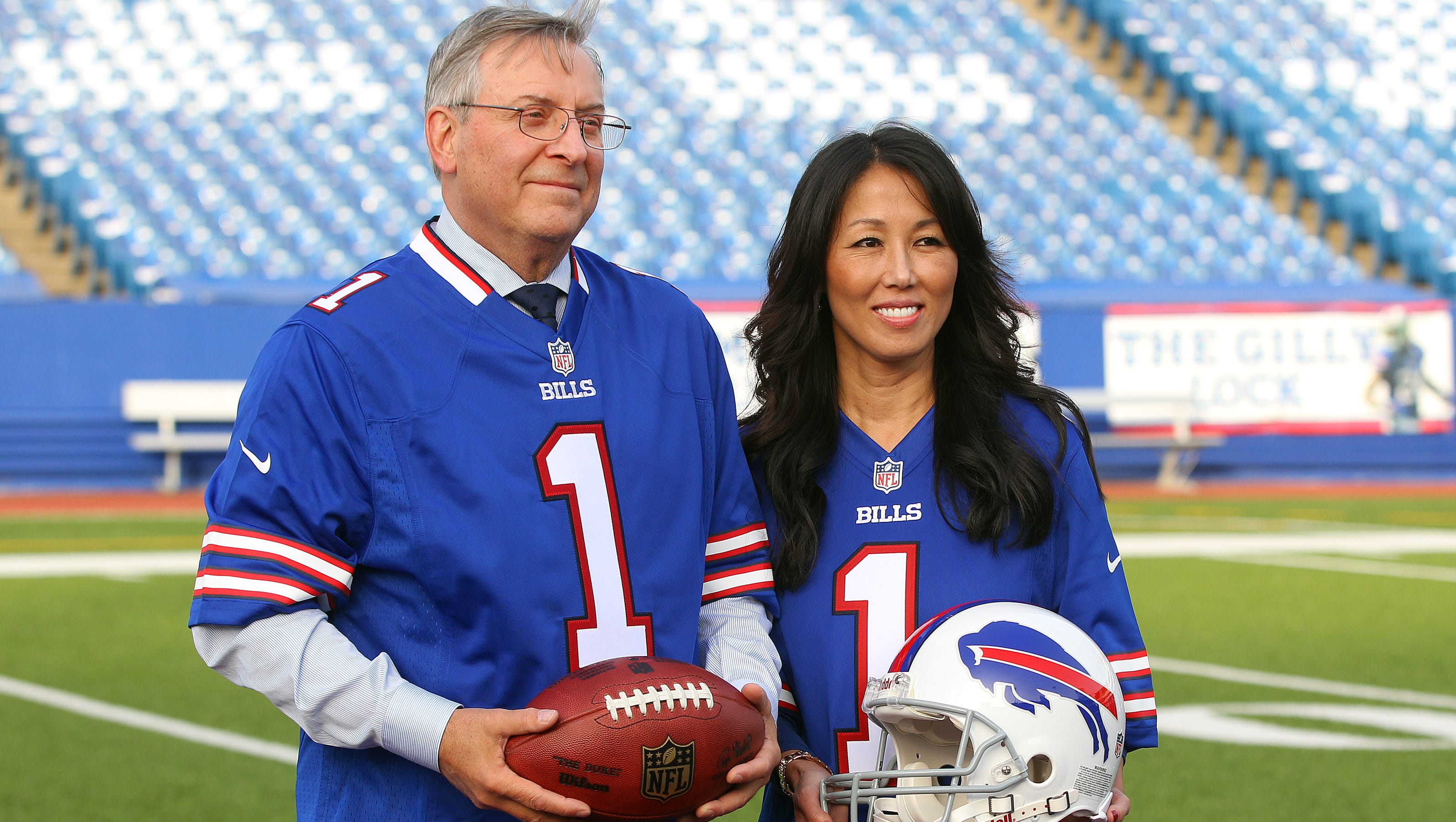 Terry Pegula emotional at Bills news conference