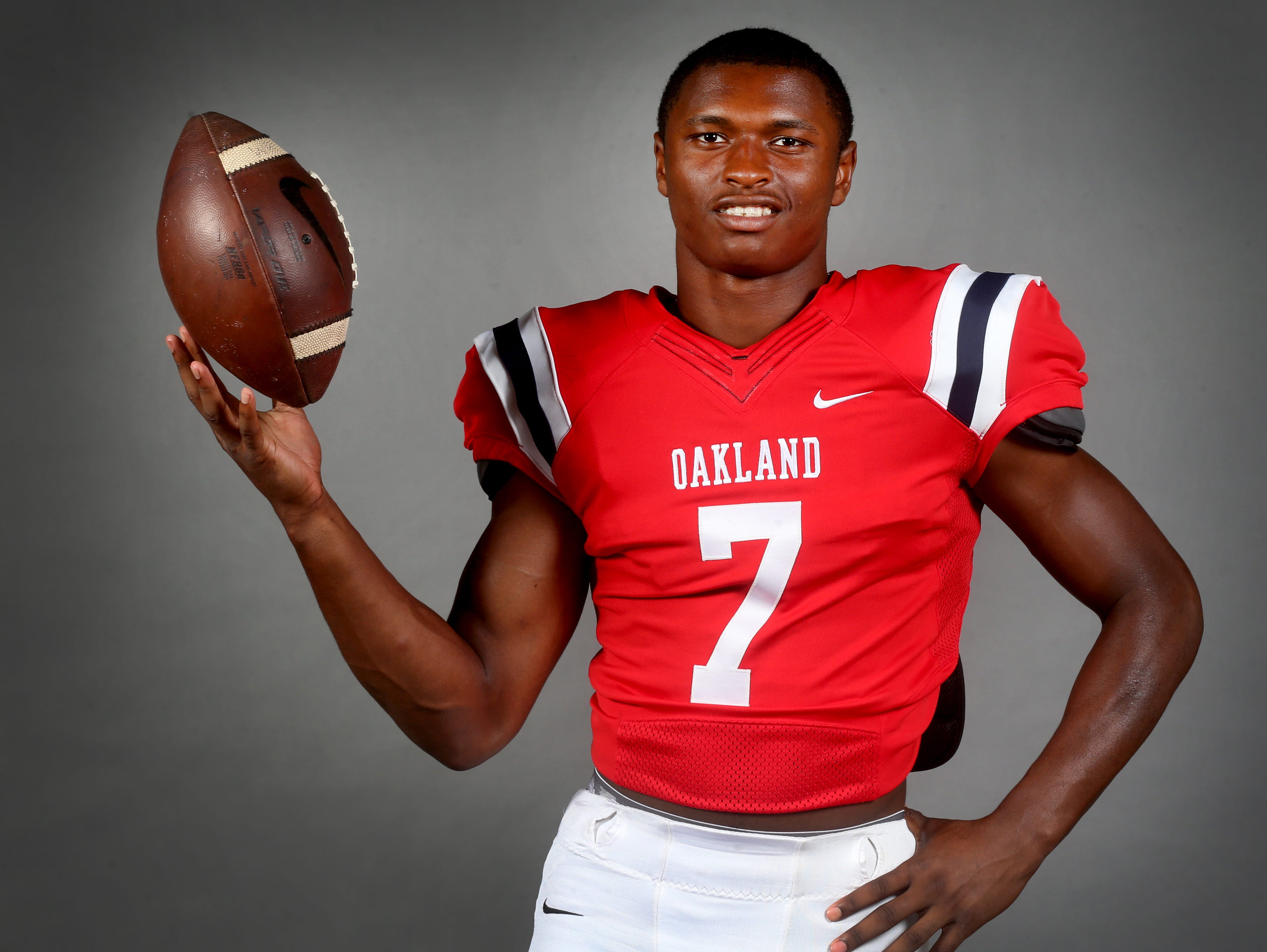 Oakland's JaCoby Stevens will announce his college football decision at 2:30 p.m. Monday at Oakland High School.
