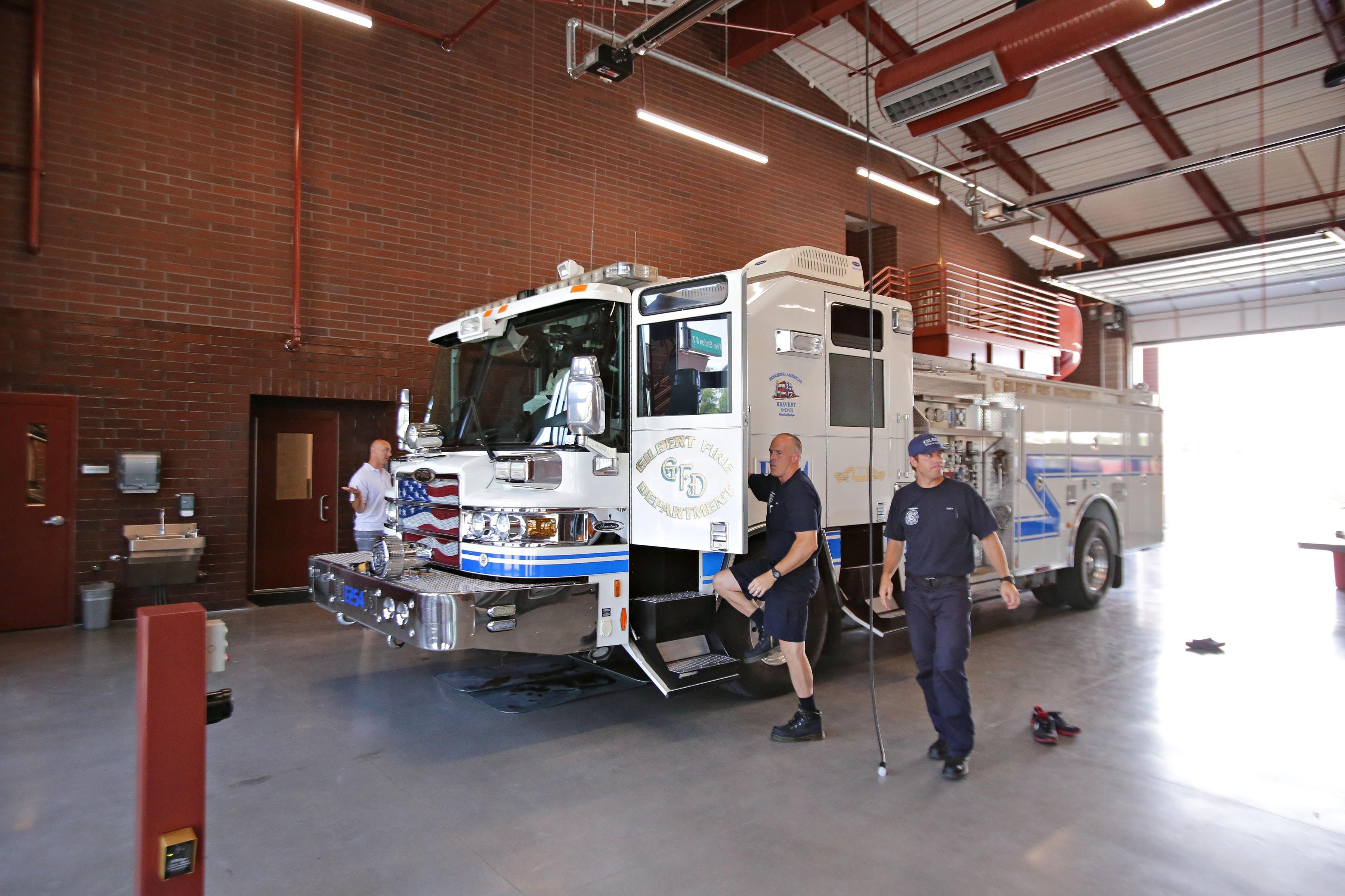 Gilbert firefighters slide into new station