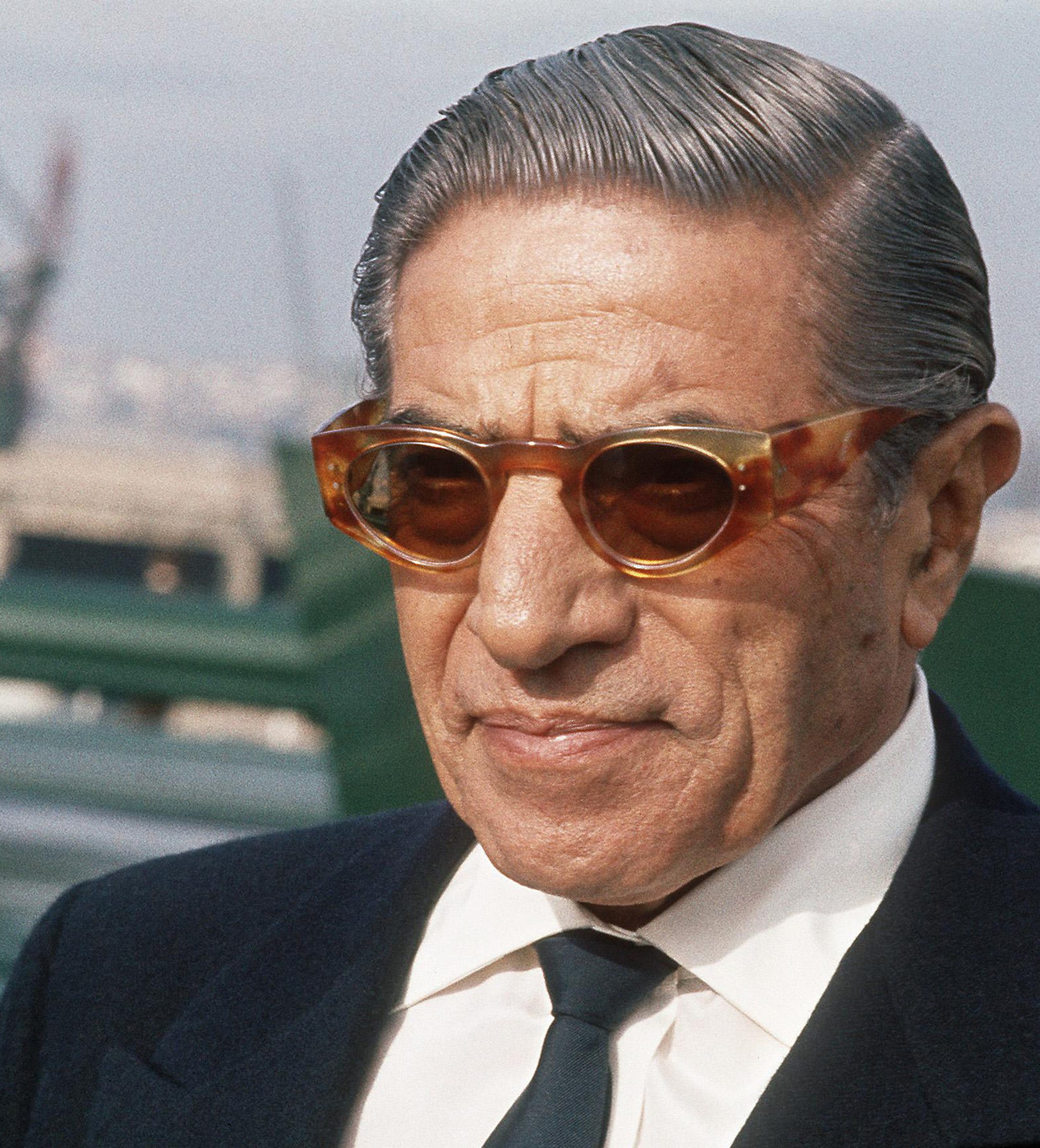 Greek shipping magnate Aristotle Onassis in October