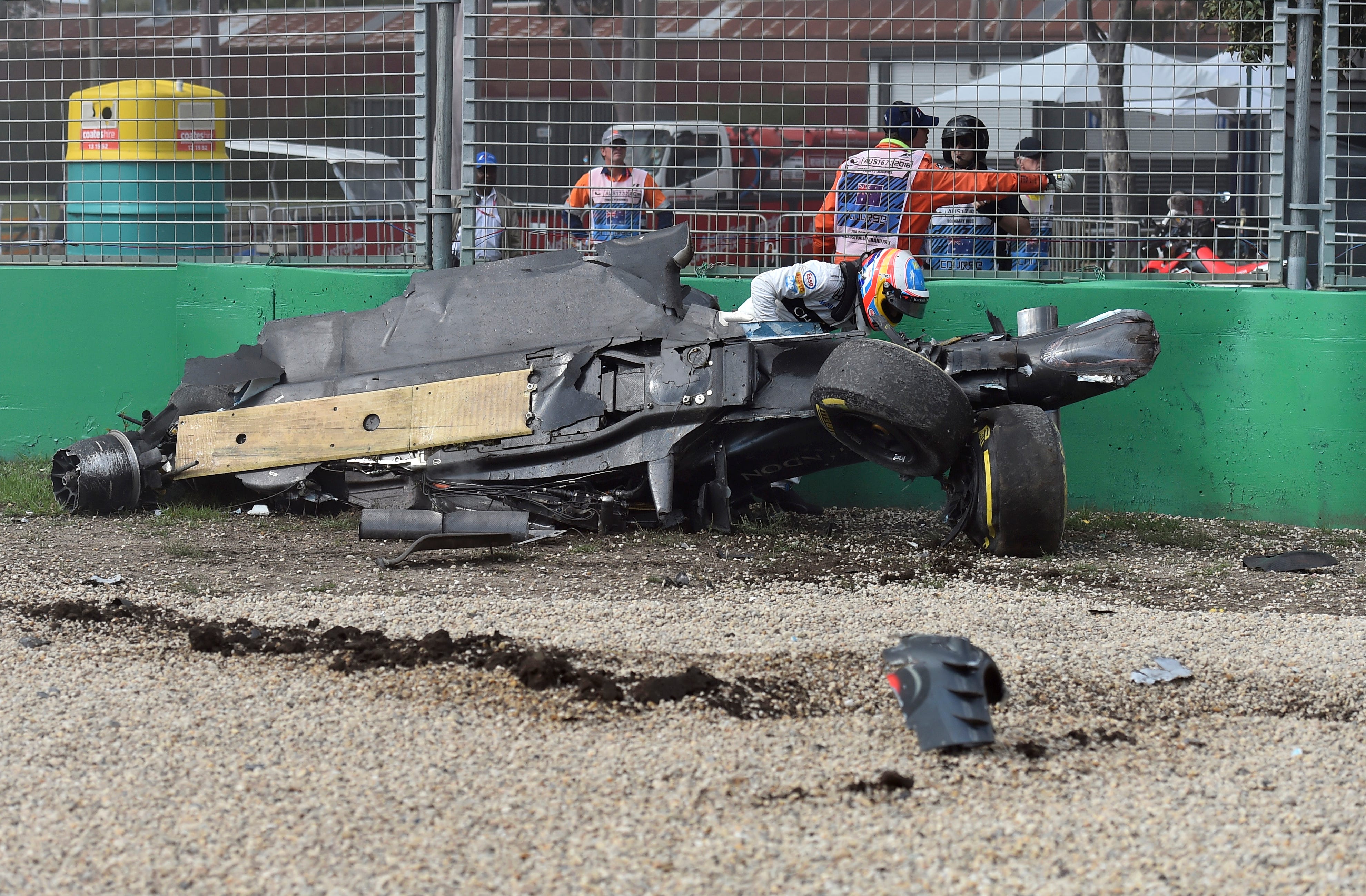 Fernando Alonso flips car after dramatic collision at Australian Grand Prix  | wltx.com