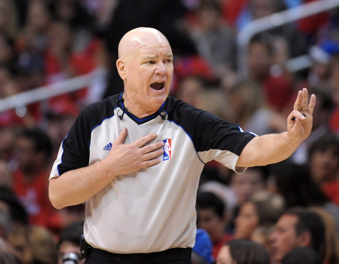 Longtime referee Joey Crawford won t be in familiar place of