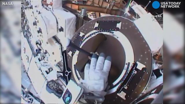 Watch: Walk in space with astronauts tuning up the ISS