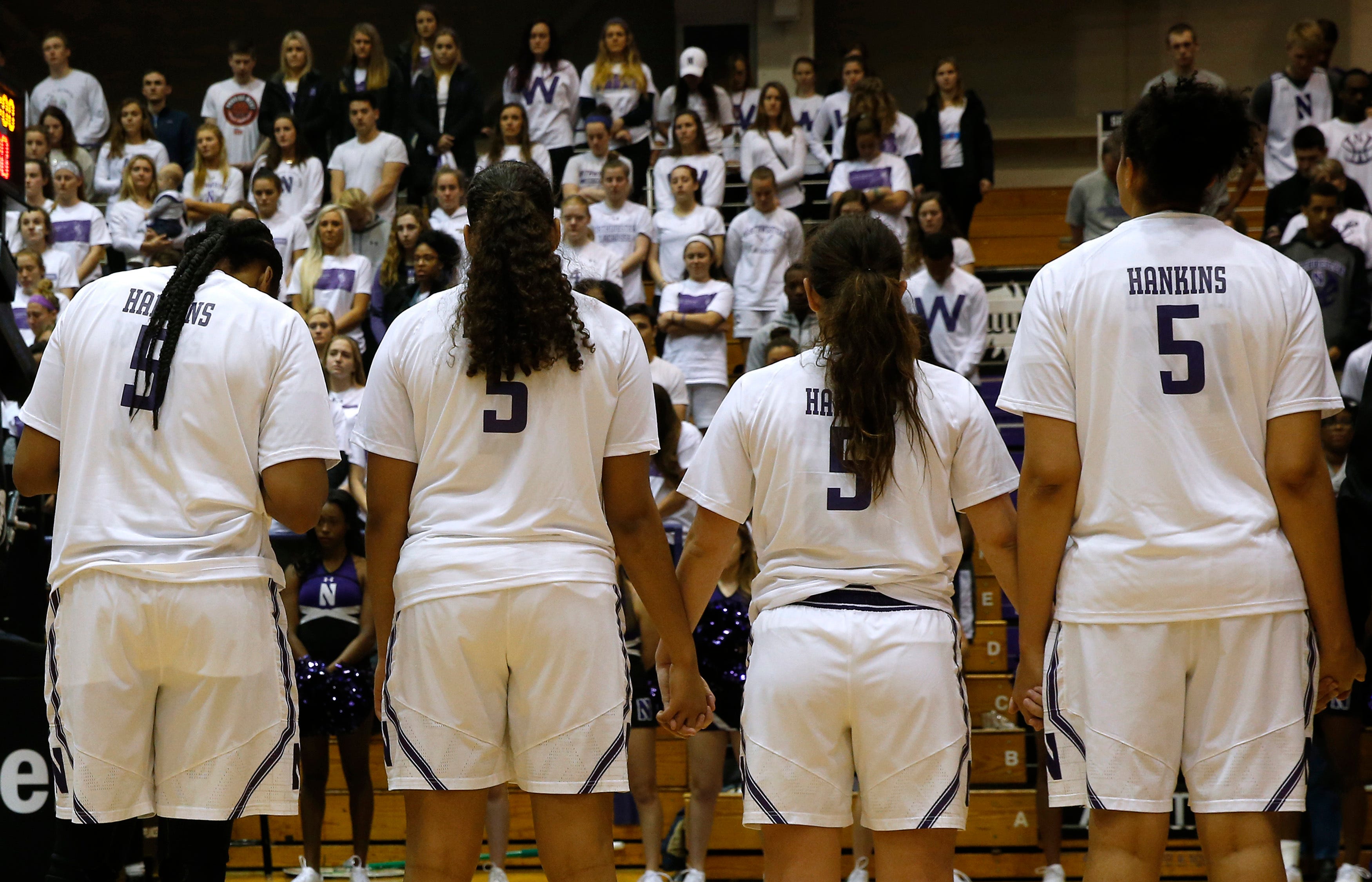 Northwestern women's hoops wins 1st game since Hankins death