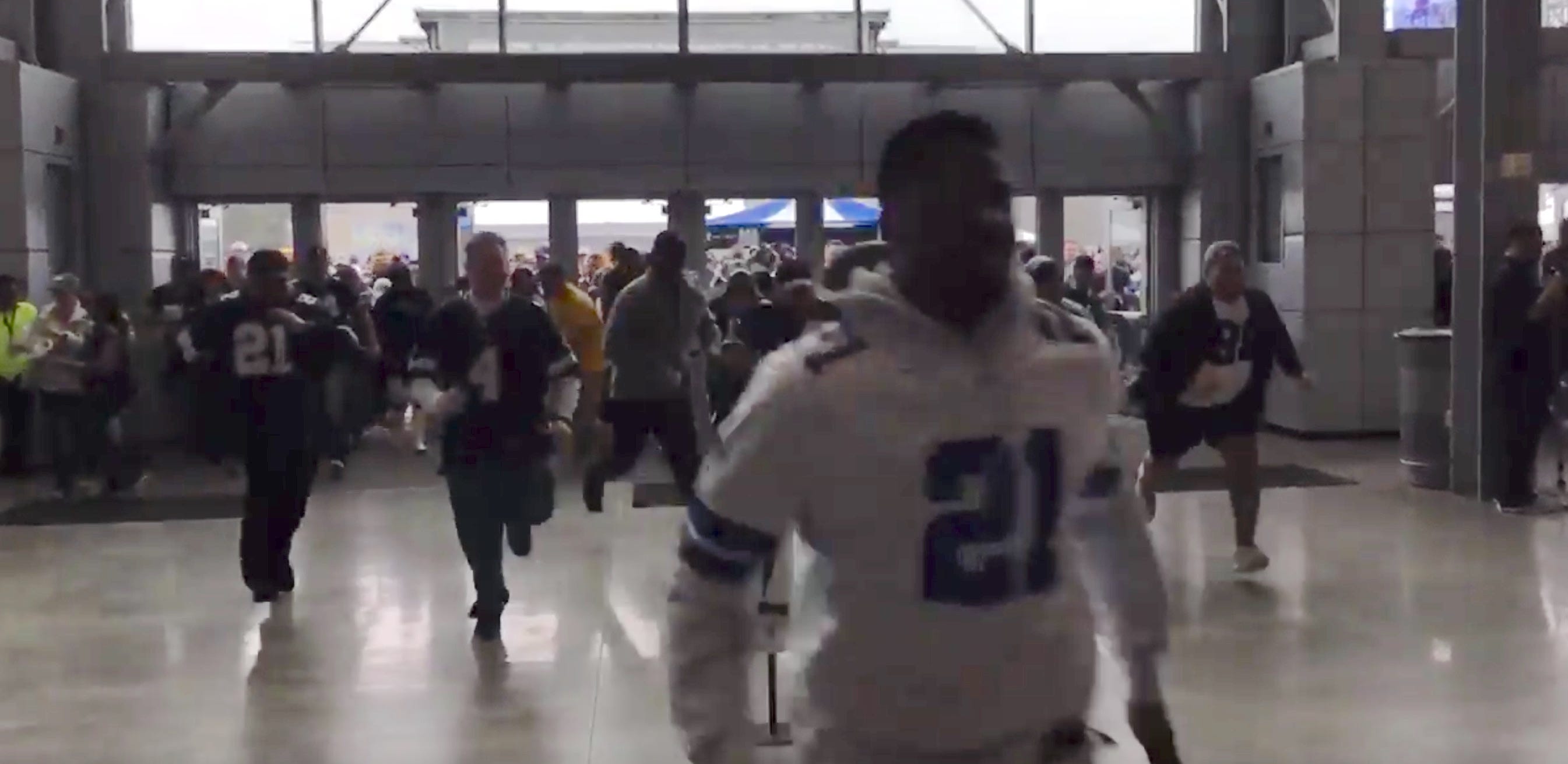 Massive stampede broke out as AT&T Stadium doors opened