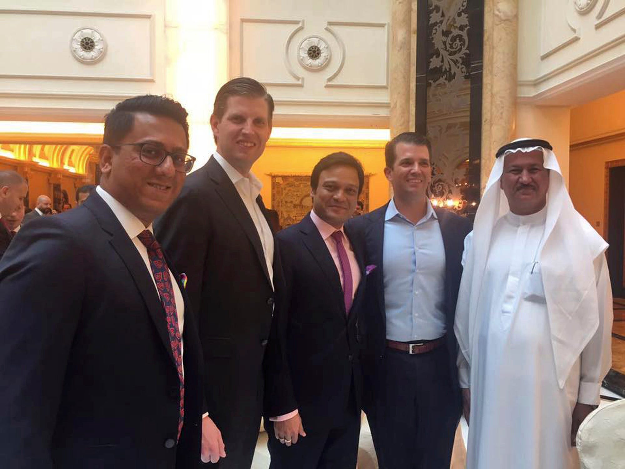 Trump sons open Dubai golf club, meet with Emirati elites
