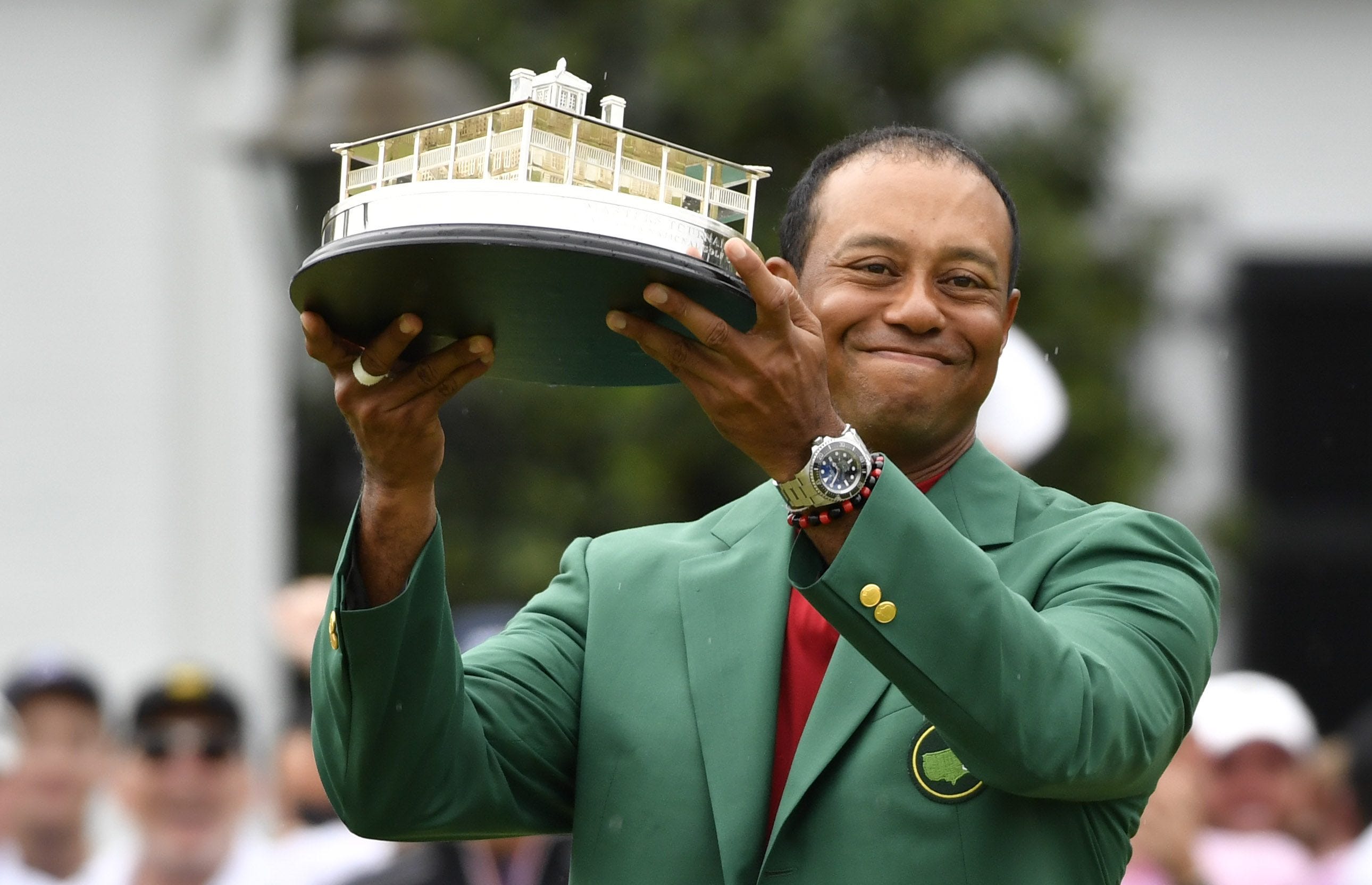 Tiger Woods wins the Masters, while CBS masters hyperbole