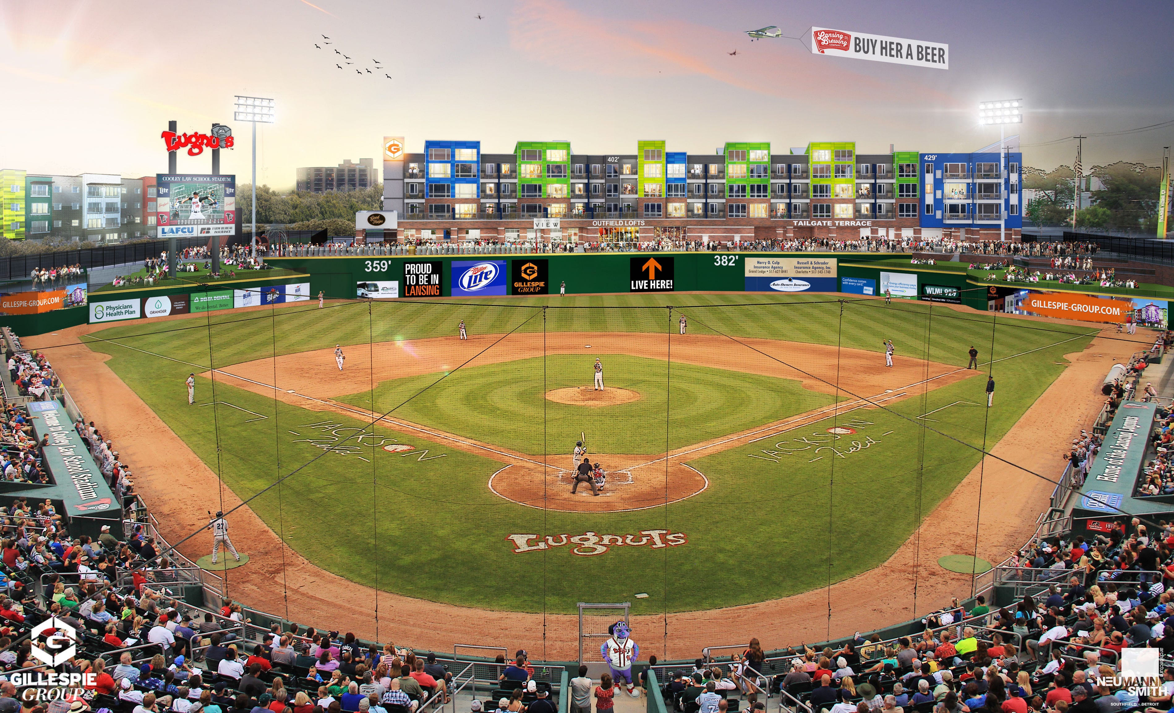 Work starts on The Outfield ballpark apartments Friedman Real Estate