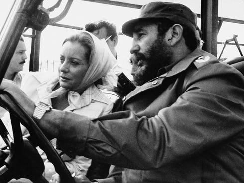 Barbara Walters on Barbara Walters Is Driven On A Sightseeing Tour By Fidel Castro In