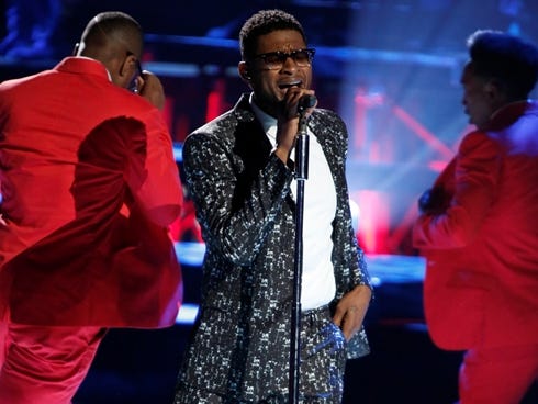 Usher premieres his single, 