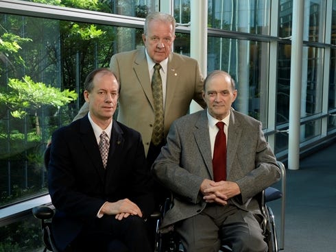 NSA whistle-blowers, from left, Thomas Drake, J. Kirk Wiebe and William Binney.