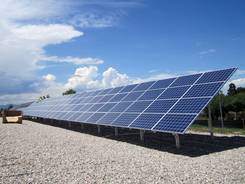 The Poudre Valley REA Community Solar Farm  in northern Colorado.