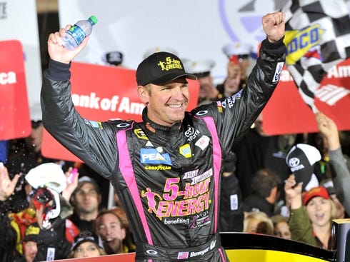  Today Auto Racing on Clint Bowyer Celebrates His Third Win Of 2012 After Holding Off Denny