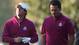 Rory McIlroy, left, walks with Graeme McDowell during their 2012 Ryder Cup match atat Medinah Country Club.