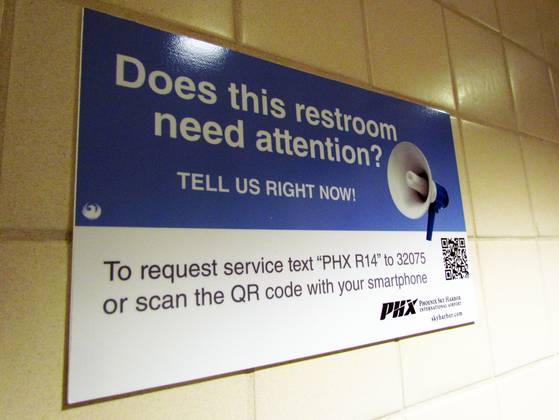 Phoenix airport restroom