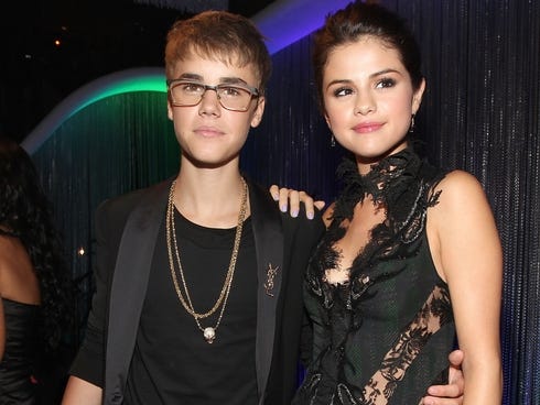 Justin Bieber Picture on Justin Bieber And Selena Gomez In Happier Times Last Year