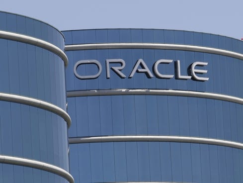 Oracle headquarters in Redwood City, Calif.