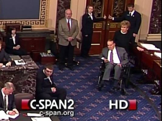 Not even Bob Dole in a wheelchair could get Republican Senators to vote for Treaty on Disabilities.