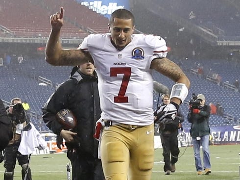 Colin Kaepernick on Colin Kaepernick Rises To Occasion As 49ers Top Patriots   Livingston