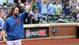 R.A. Dickey waves to the fans after recording his 20th win of the season.
