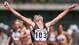 Suzy Favor Hamilton of the U.S. wins the women's 1500-meter run at the Prefontaine Classic in May of 2001 in Eugene, Ore.