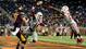 Central Michigan wide receiver Cody Wilson (11) catches a pass for a touchdown in the fourth quarter of the Little Caesars Bowl against Western Kentucky at Ford Field.