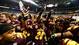 Central Michigan players celebrate after defeating Western Kentucky 24-21in the Little Caesars Bowl at Ford Field.