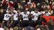 Cincinnati players celebrate with fans after Thursday's Belk Bowl victory vs. Duke.